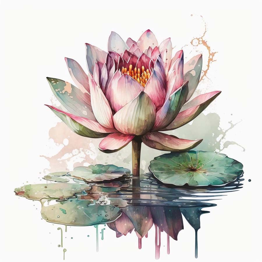 Serene Blossom: Lotus Flower Tranquility