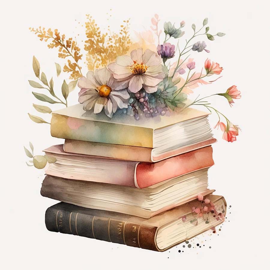 Literary Heights: A Tower of Books