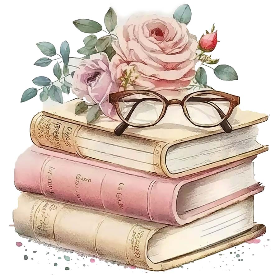 Literary Heights: A Tower of Books