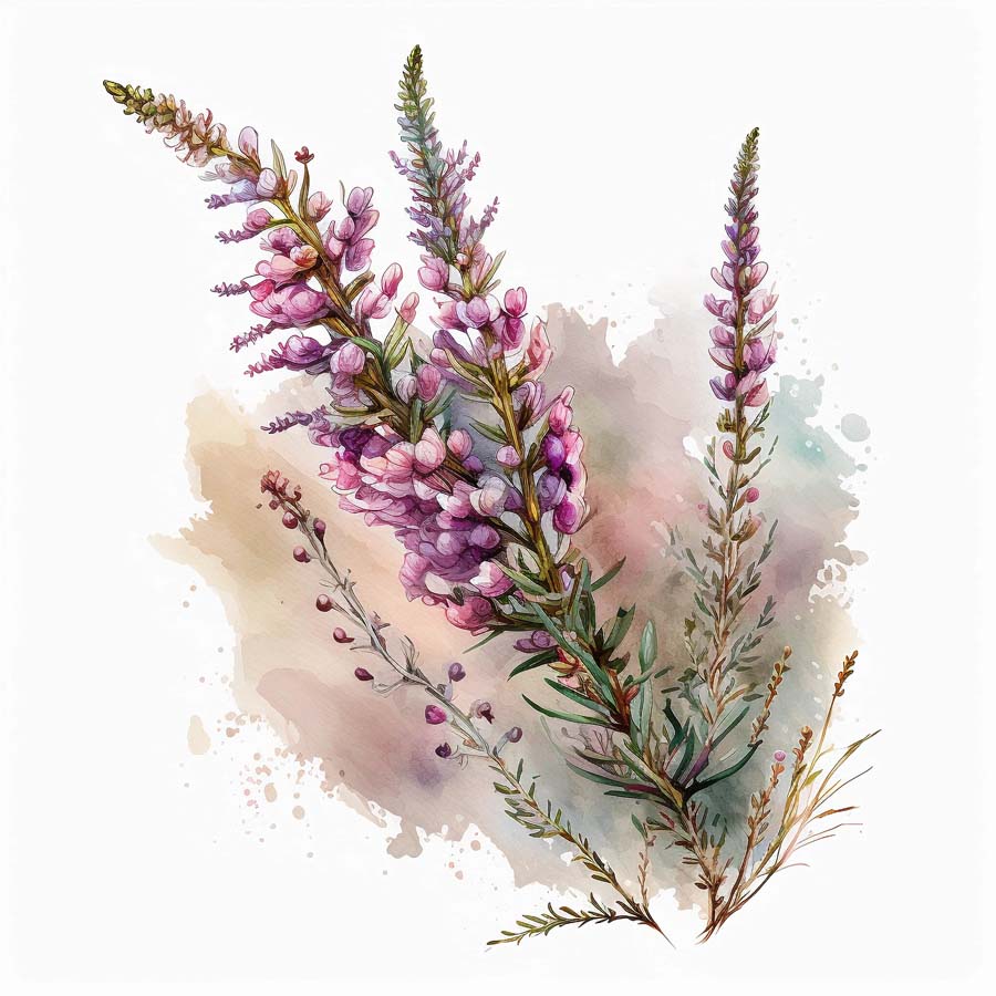 Moorside Beauty: Heather's Tranquil Charm