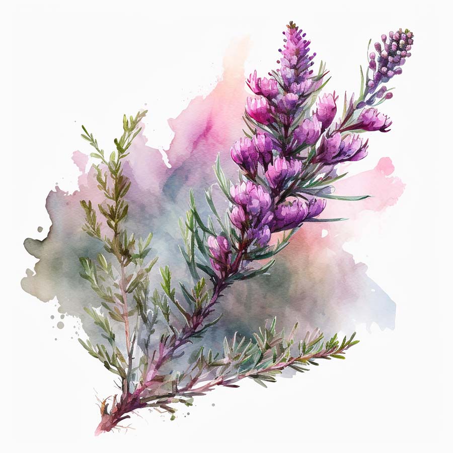 Moorside Beauty: Heather's Tranquil Charm