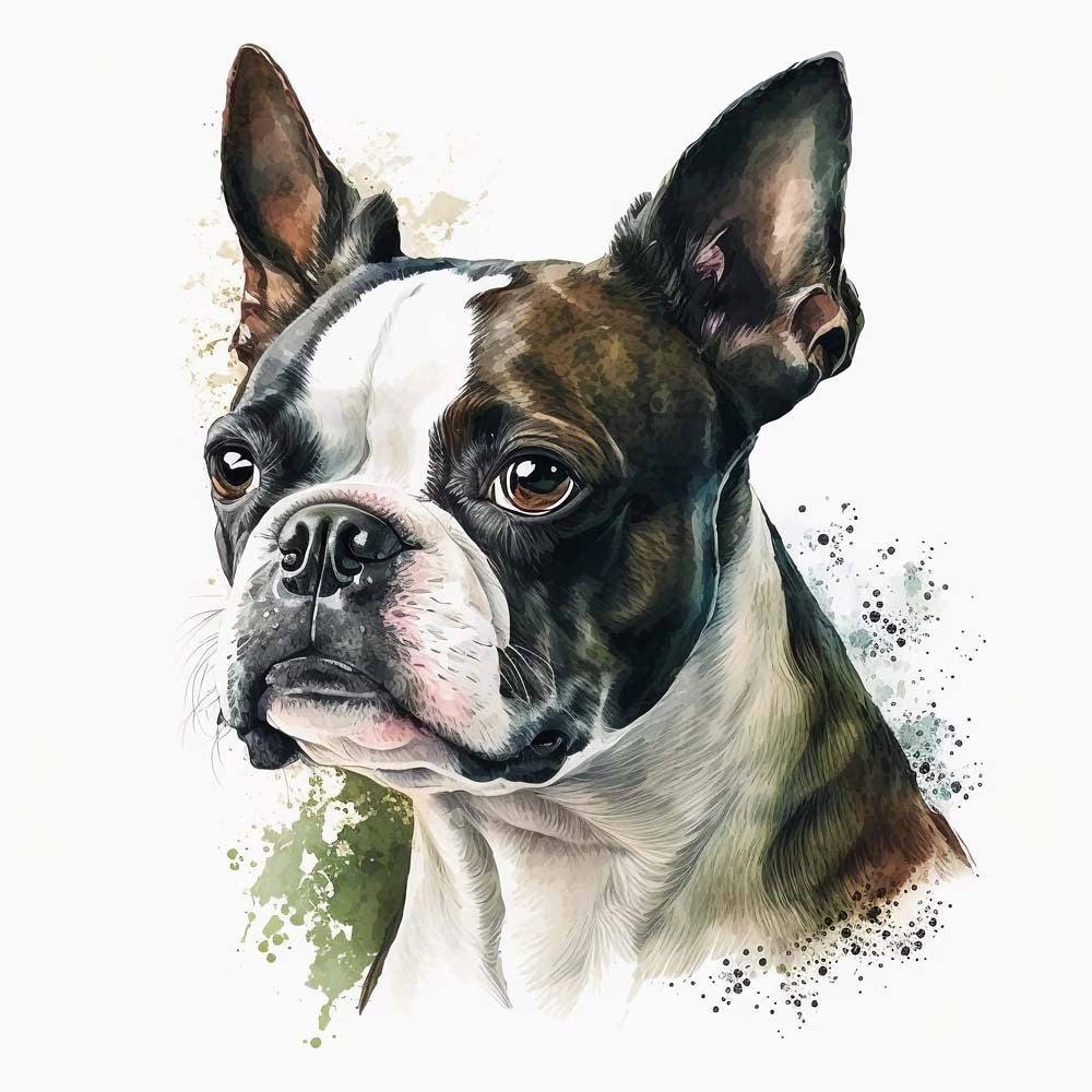 Charming Companions: Boston Terriers in Artistry