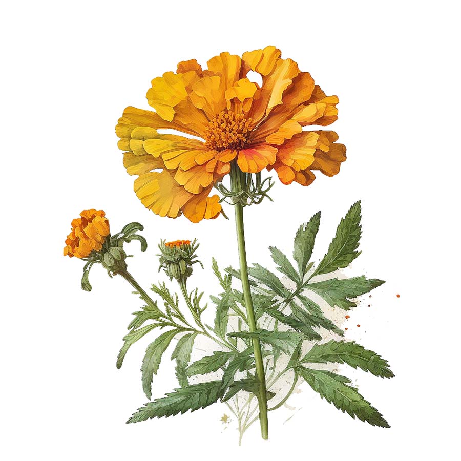 Golden Marigolds: Nature's Delight