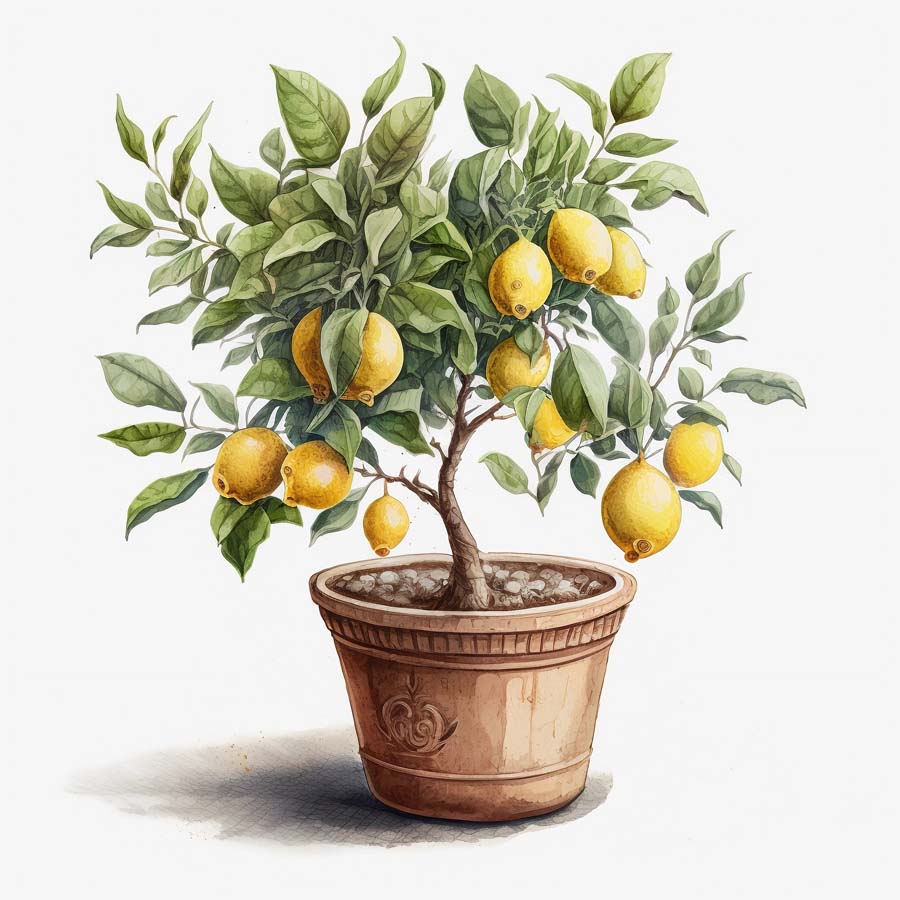 Citrus Serenity: Lemon Tree's Refreshing Beauty
