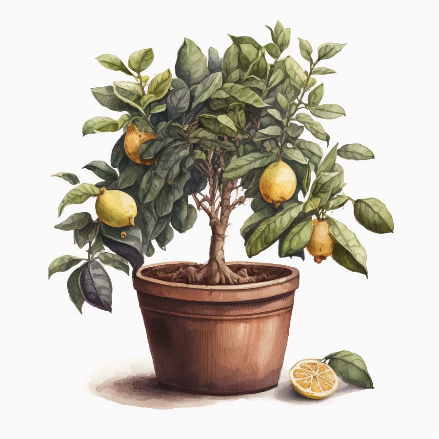 Citrus Serenity: Lemon Tree's Refreshing Beauty