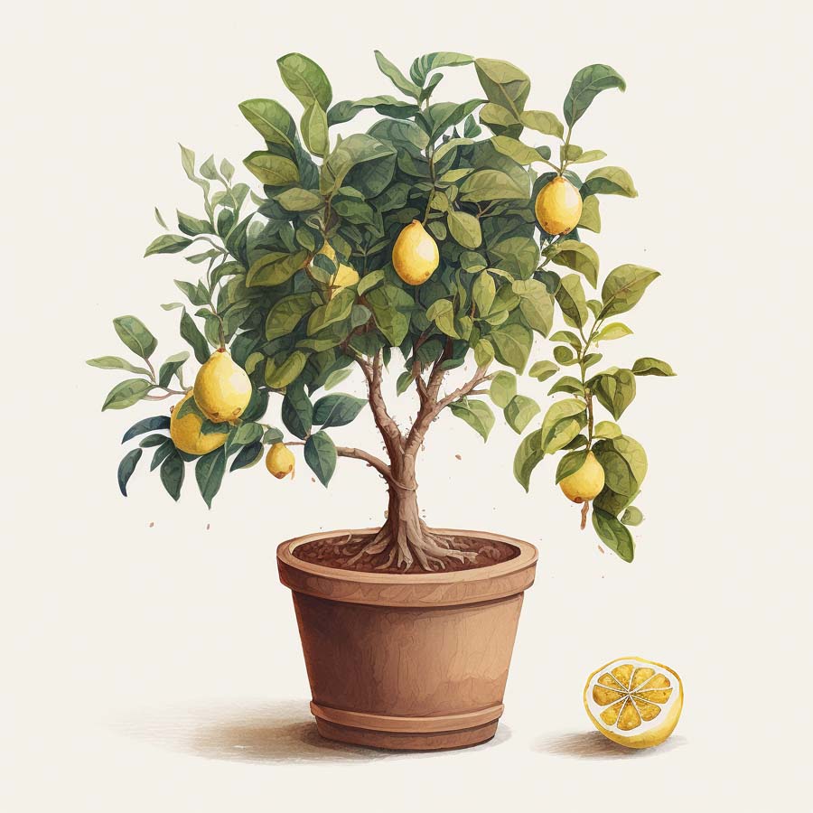 Citrus Serenity: Lemon Tree's Refreshing Beauty