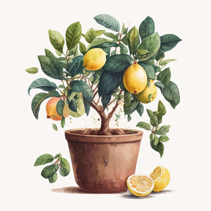 Citrus Serenity: Lemon Tree's Refreshing Beauty