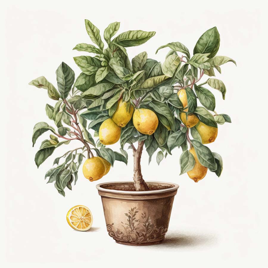 Citrus Serenity: Lemon Tree's Refreshing Beauty
