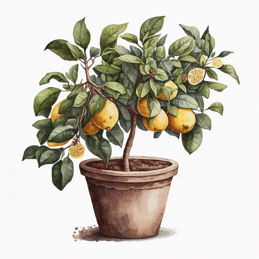 Citrus Serenity: Lemon Tree's Refreshing Beauty