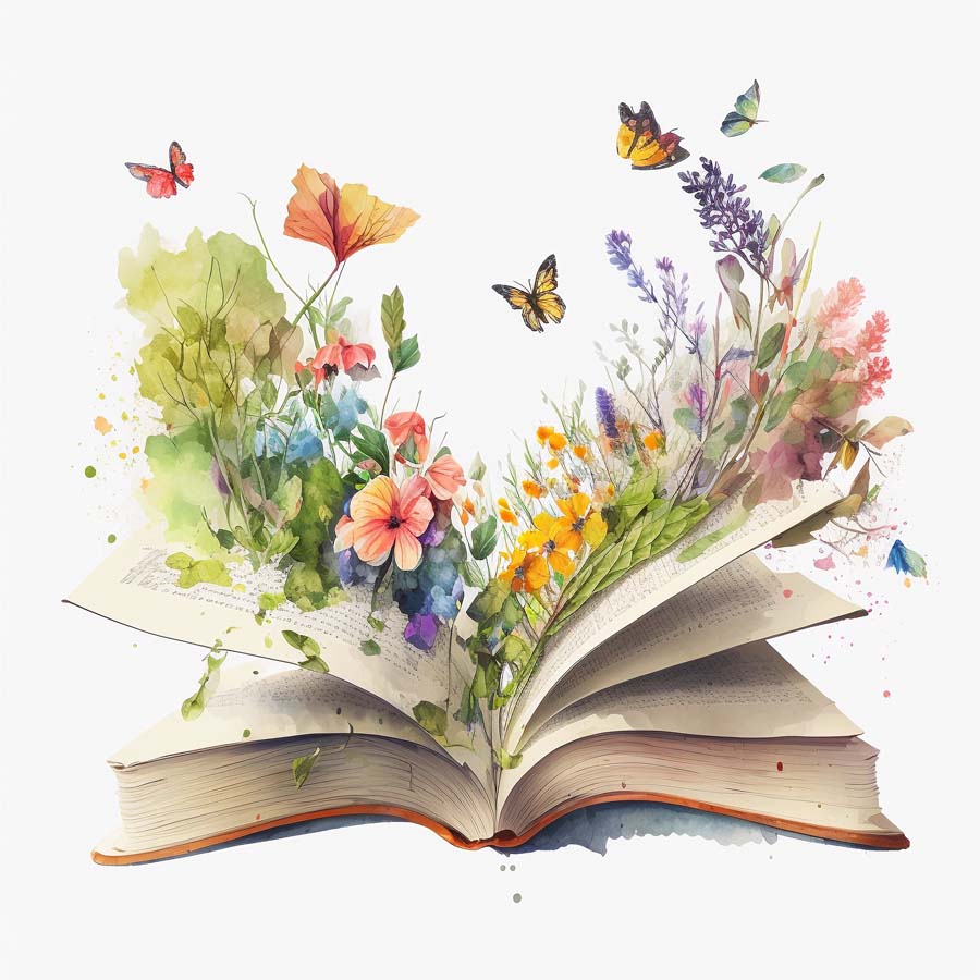 Botanical Pages: A Floral Journey in Words