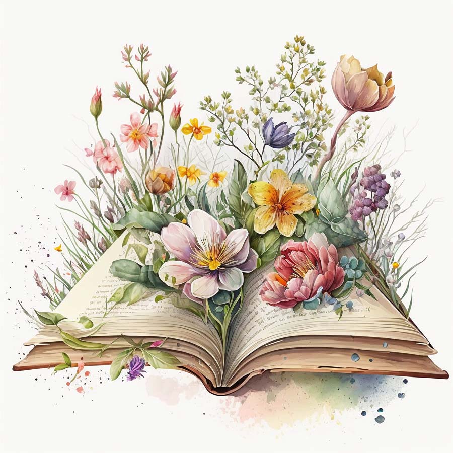 Botanical Pages: A Floral Journey in Words