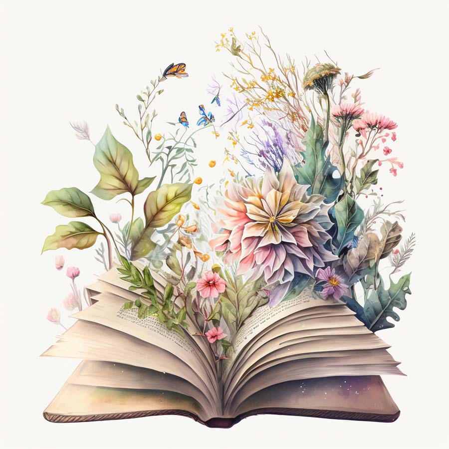 Botanical Pages: A Floral Journey in Words