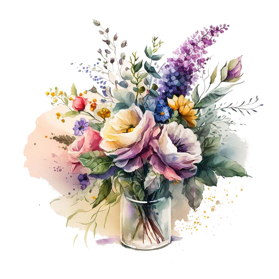 Nurtured Blooms: Bunch of Flowers