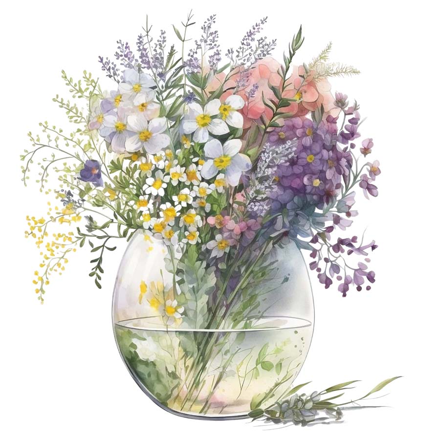 Nurtured Blooms: Bunch of Flowers