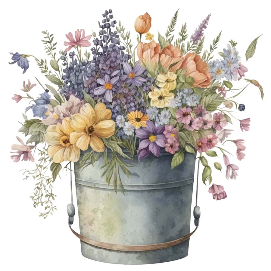 Nurtured Blooms: Bunch of Flowers