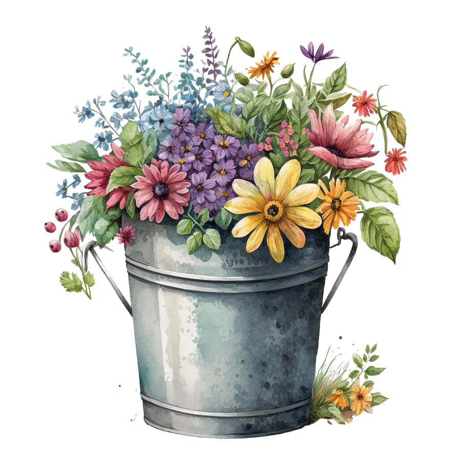 Nurtured Blooms: Bunch of Flowers