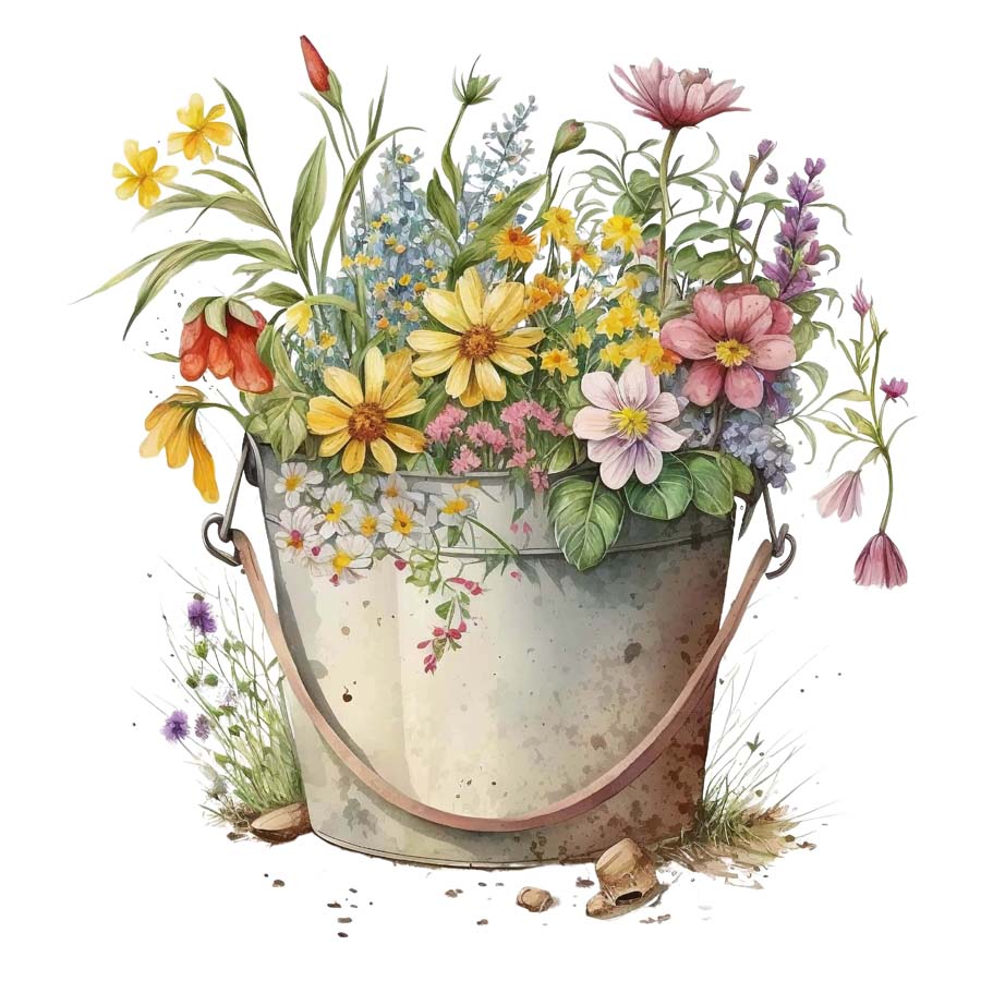 Nurtured Blooms: Bunch of Flowers