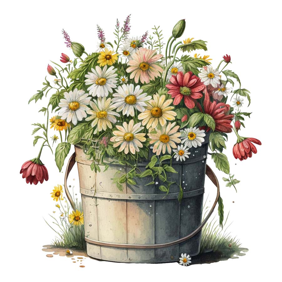 Nurtured Blooms: Bunch of Flowers