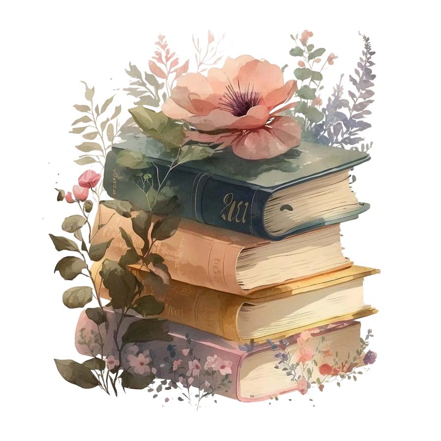 Literary Heights: A Tower of Books