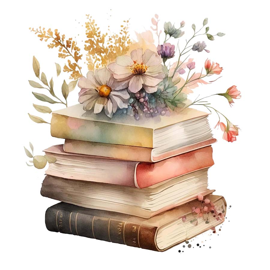 Literary Heights: A Tower of Books