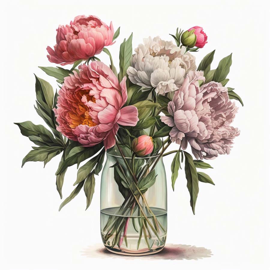 Nurtured Blooms: Bunch of Flowers