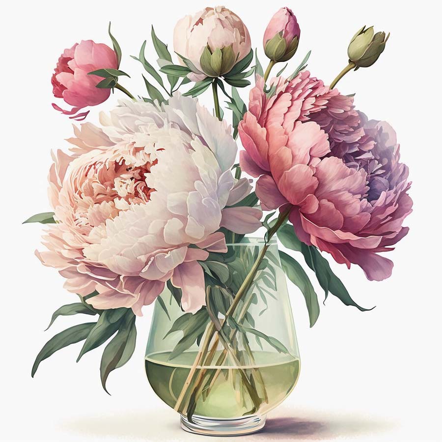 Nurtured Blooms: Bunch of Flowers