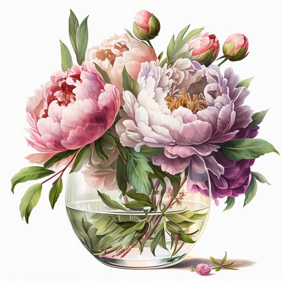 Nurtured Blooms: Bunch of Flowers