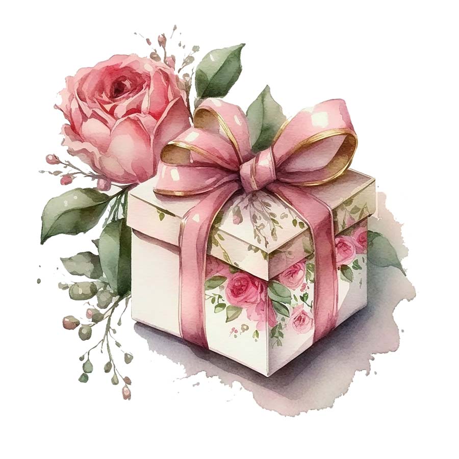Blooms of Affection: Gift Boxes with Red Roses