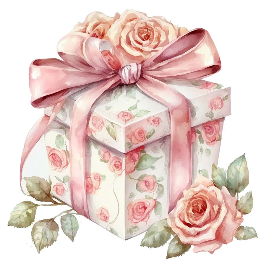 Blooms of Affection: Gift Boxes with Red Roses