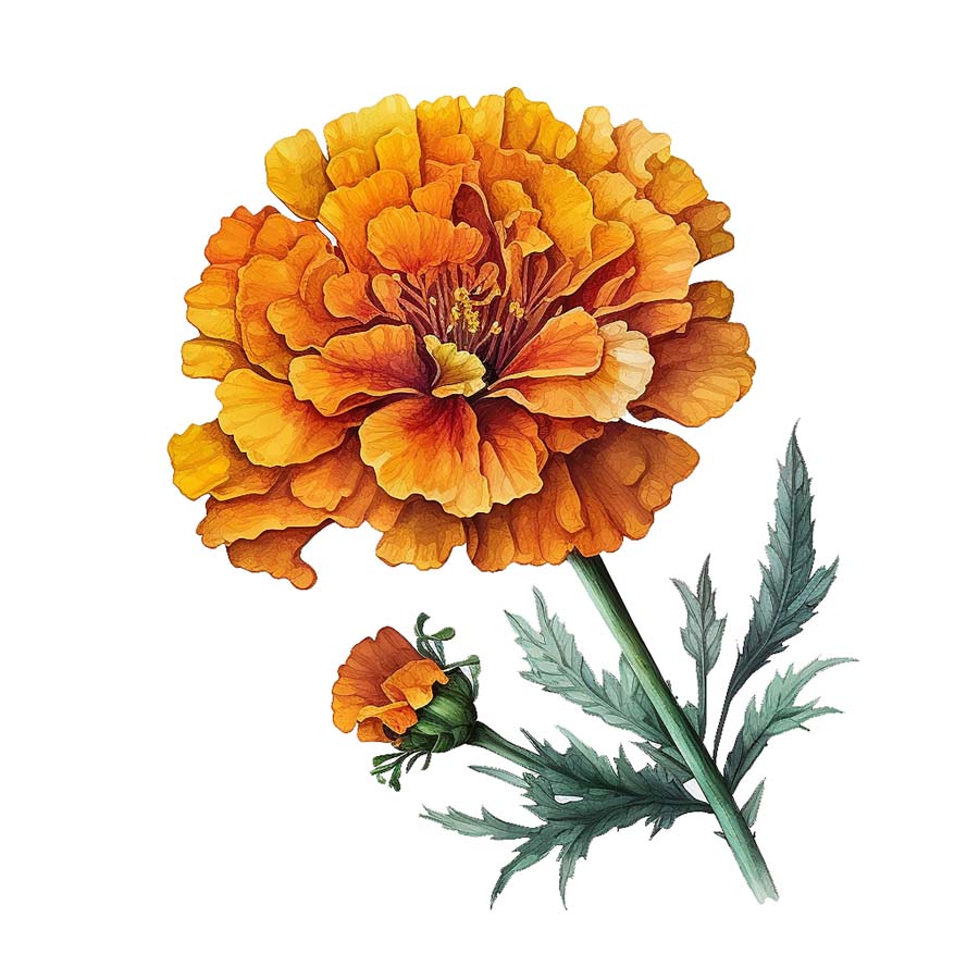 Golden Marigolds: Nature's Delight