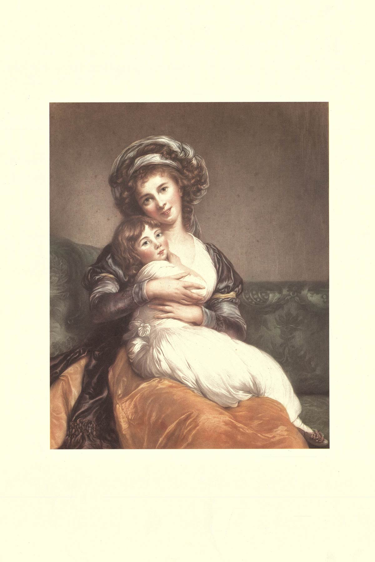 Self-Portrait In A Turban With Her Child - 1786