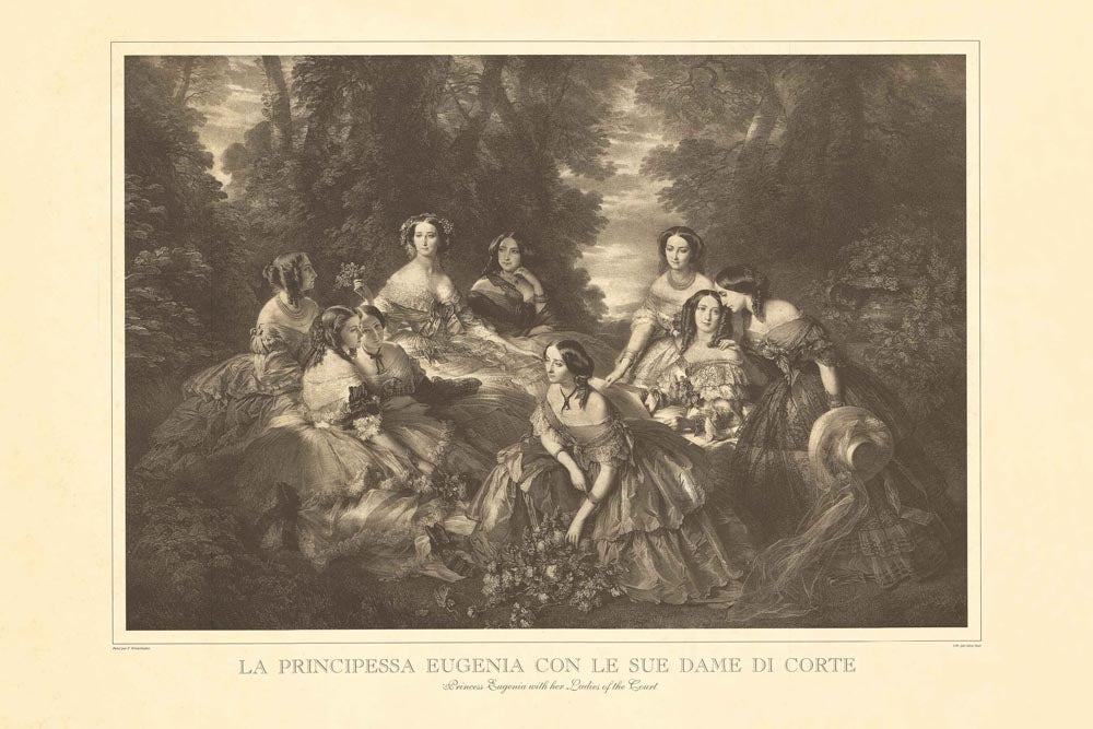 Princess Eugenia With Her Court Ladies