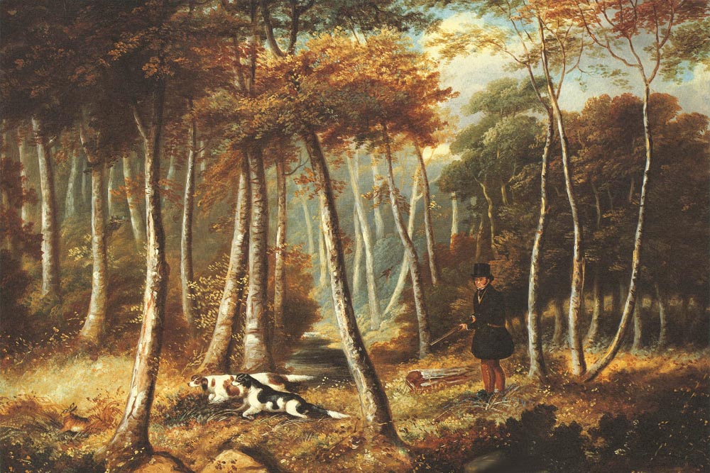 Hunting Scene, Settlers Flushing Out A Hare 