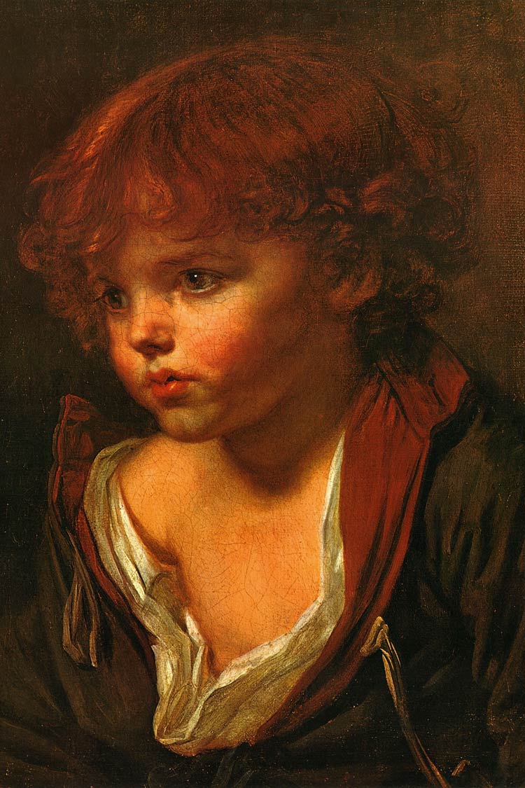 A Blond Haired Boy with an Open Shirt