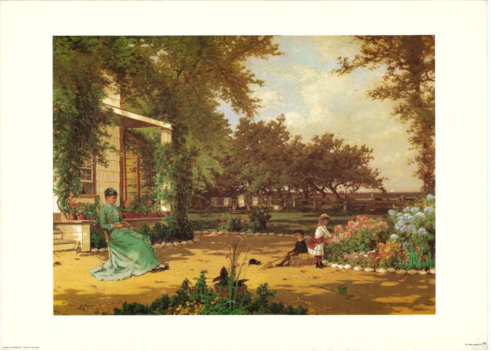 My Neighbor`s Garden by Alfred Thompson Bricher