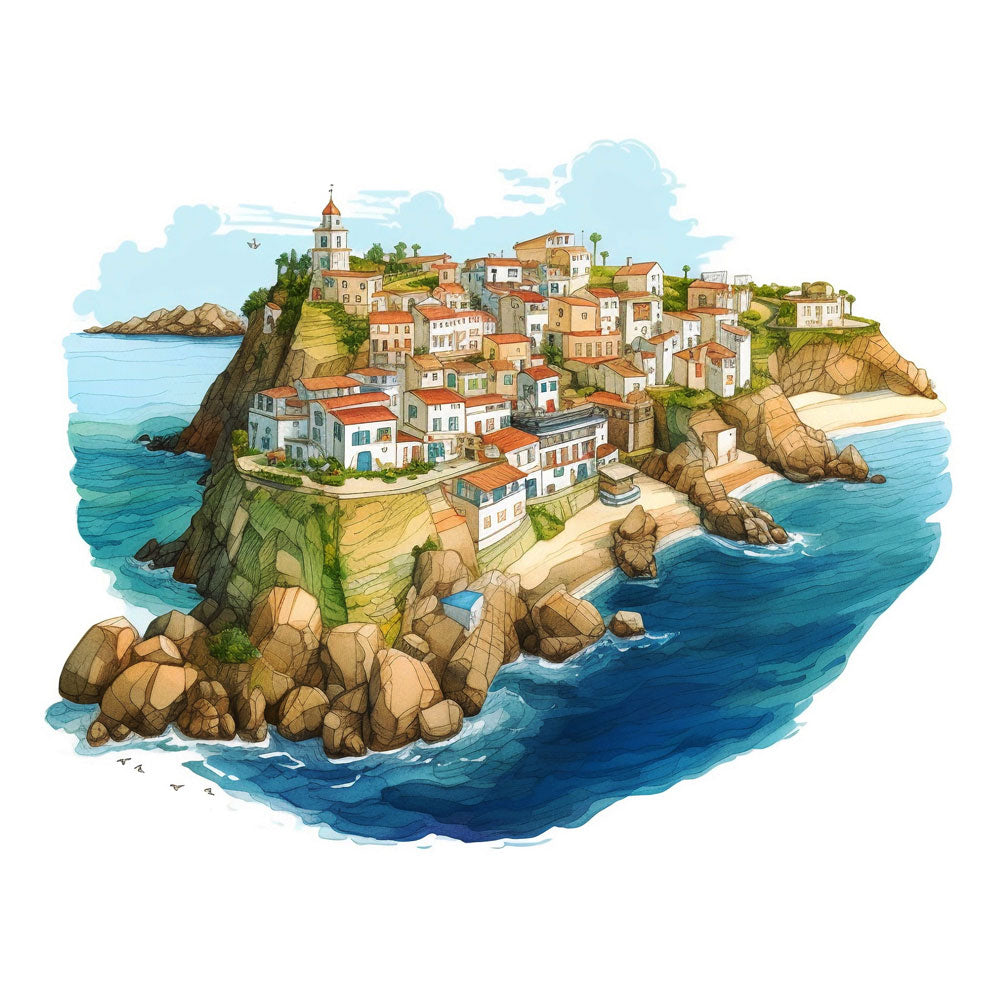 Beautiful view over Old Seaside Village