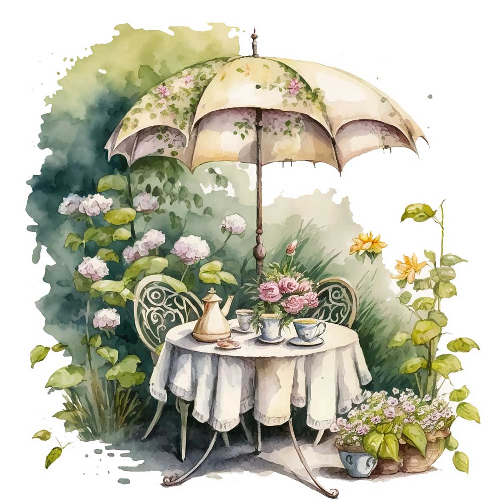 Spring Tea Time Print