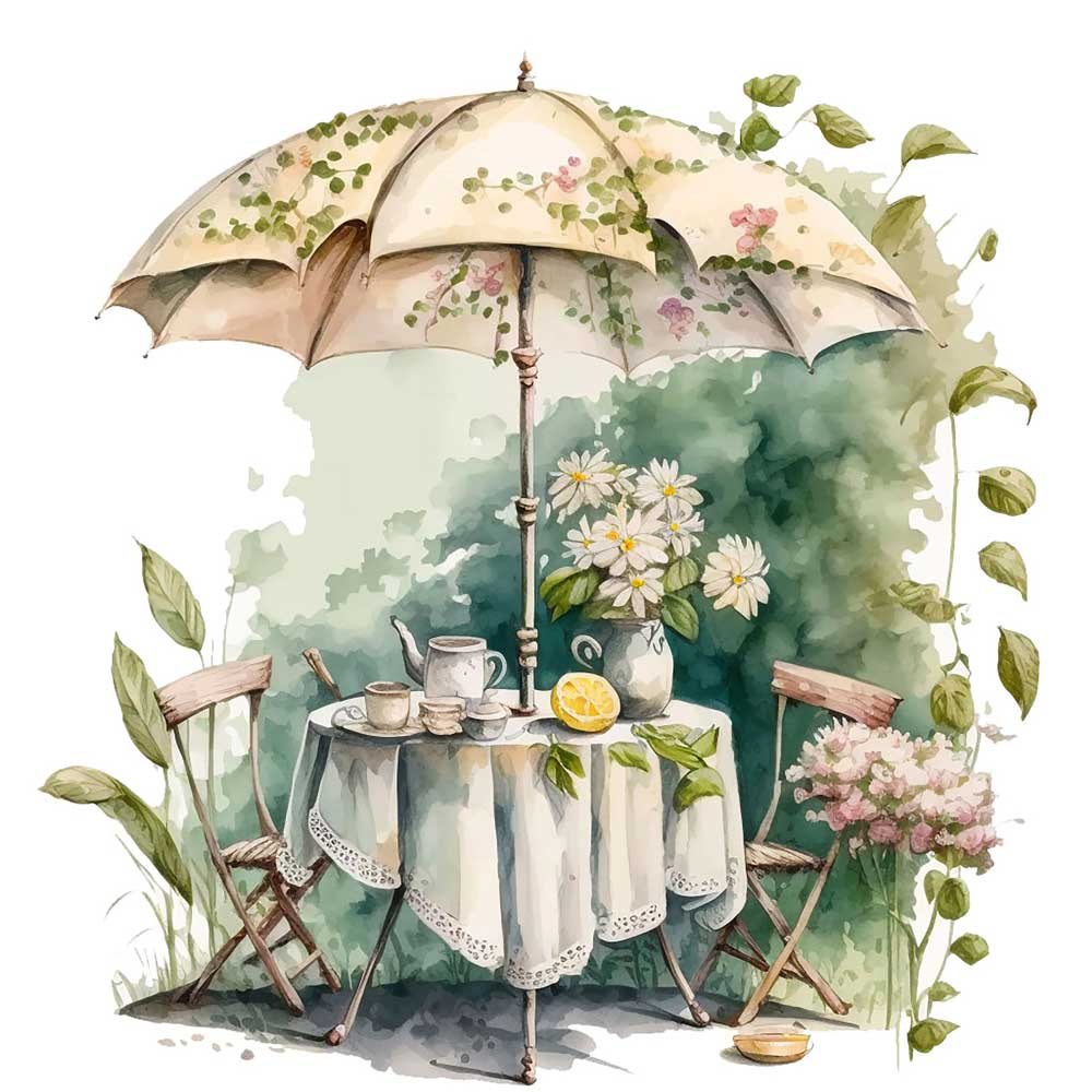 Spring Tea Time Print