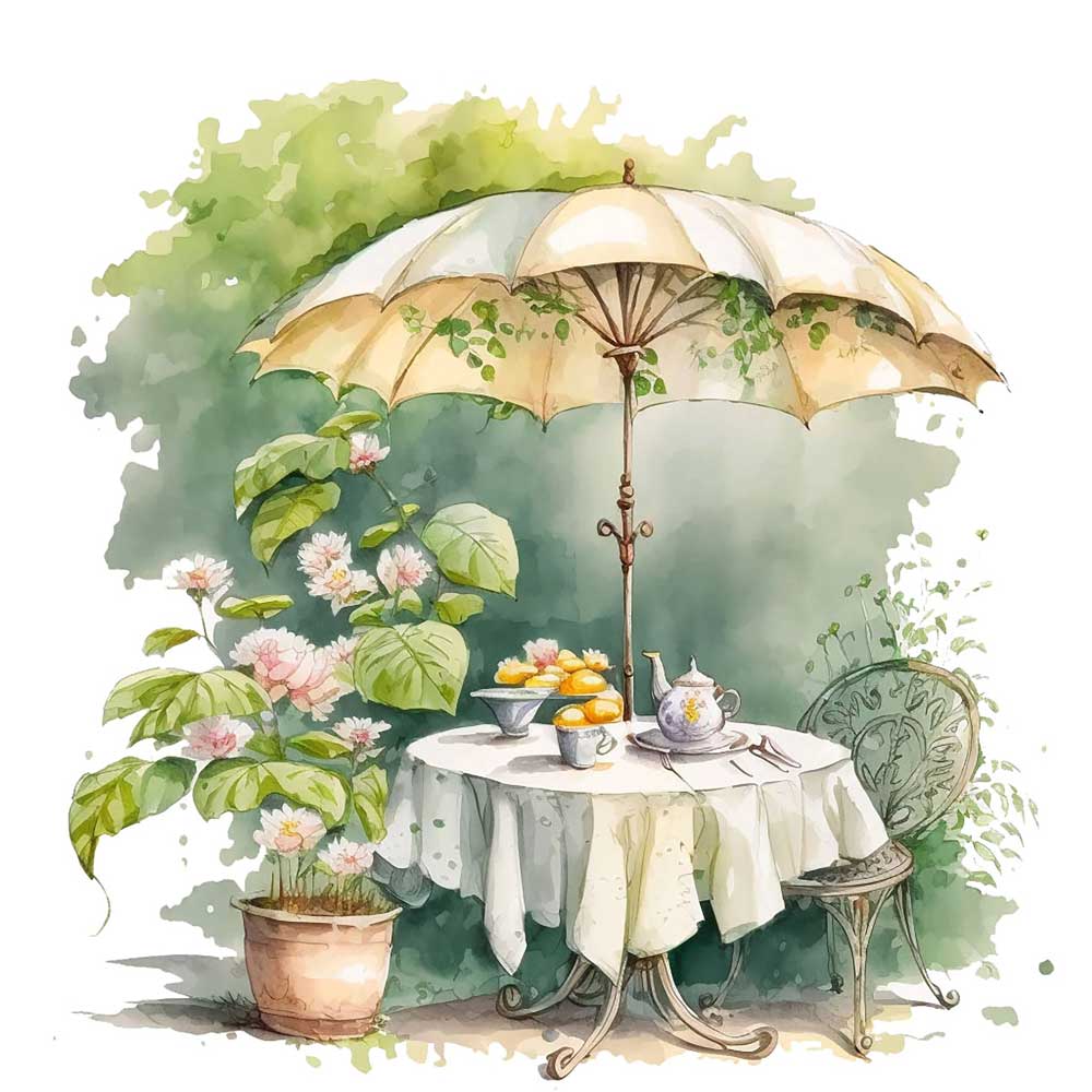 Spring Tea Time Print