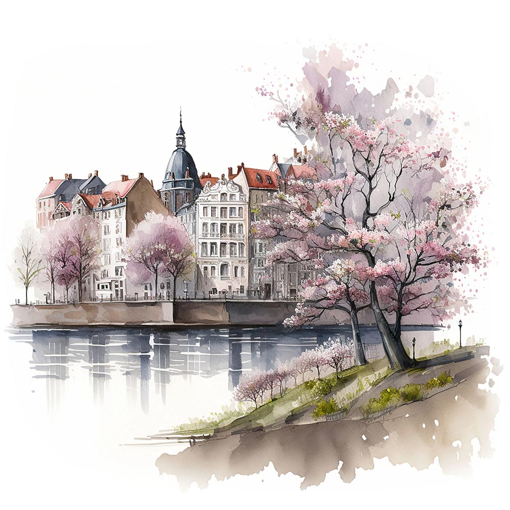 Beautiful view over Old Seaside Village