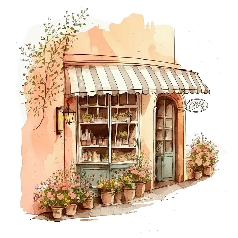 Flower Shop Print