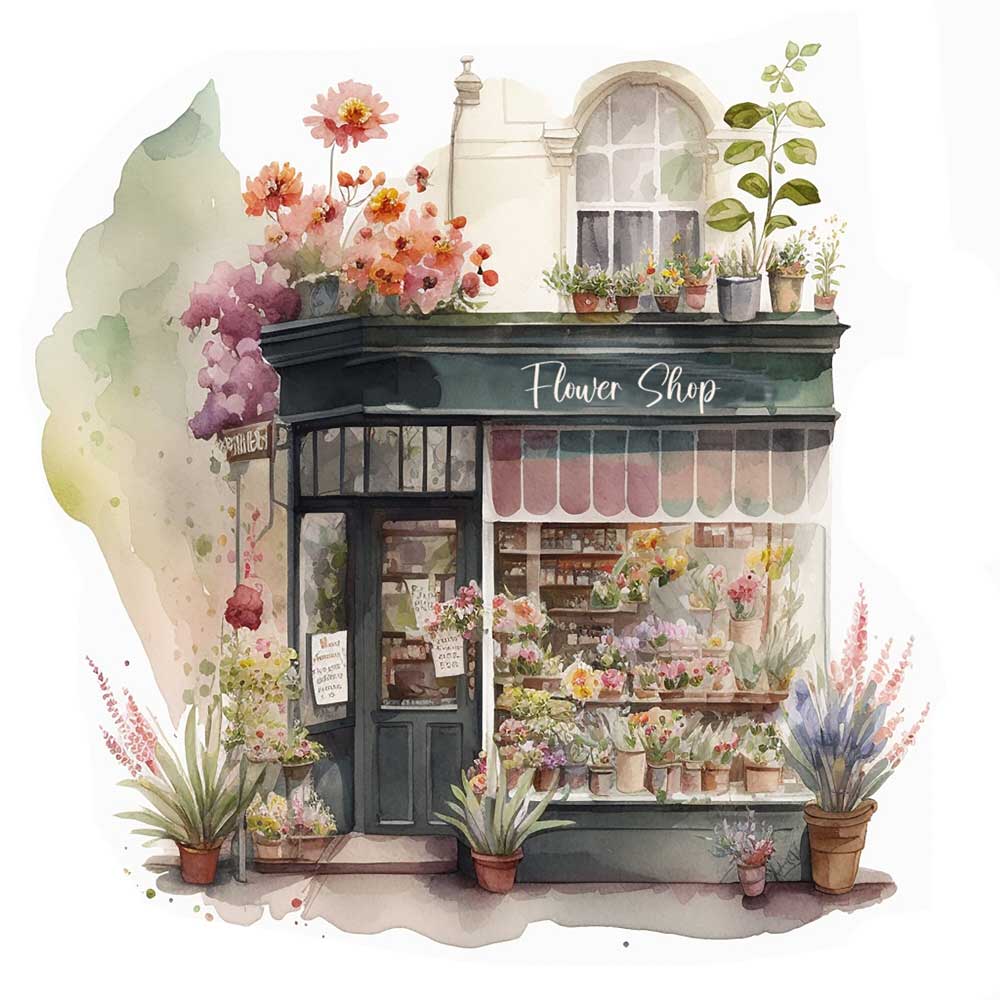 Flower Shop Print