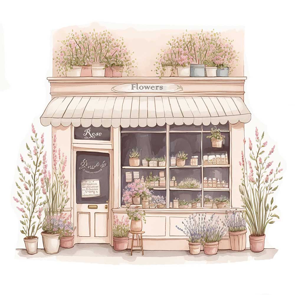 Flower Shop Print